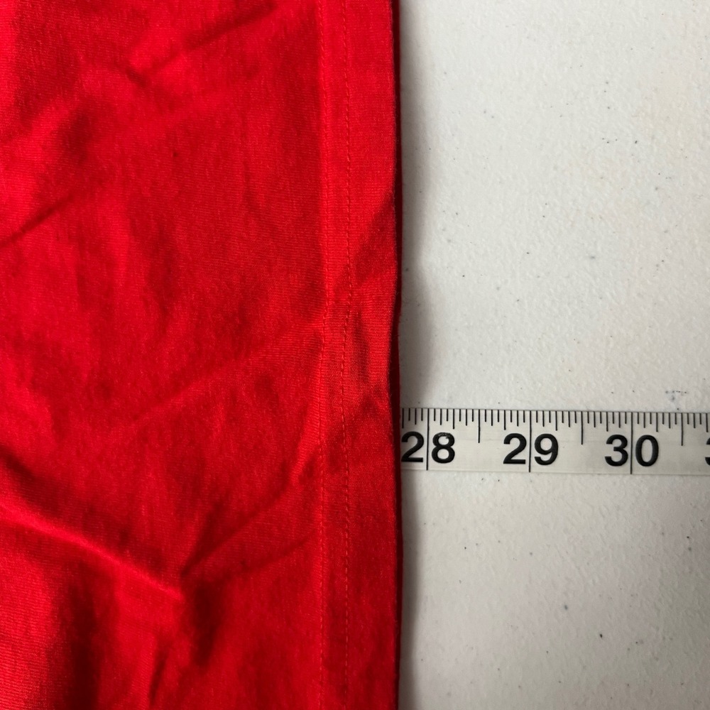 Under Armour Red Baseball Logo T Shirt Mens Medium M Loose Fit Cotton Polyester - Picture 6 of 8